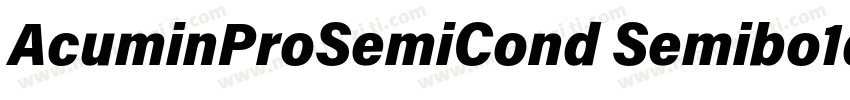 AcuminProSemiCond Semibo1d字体转换